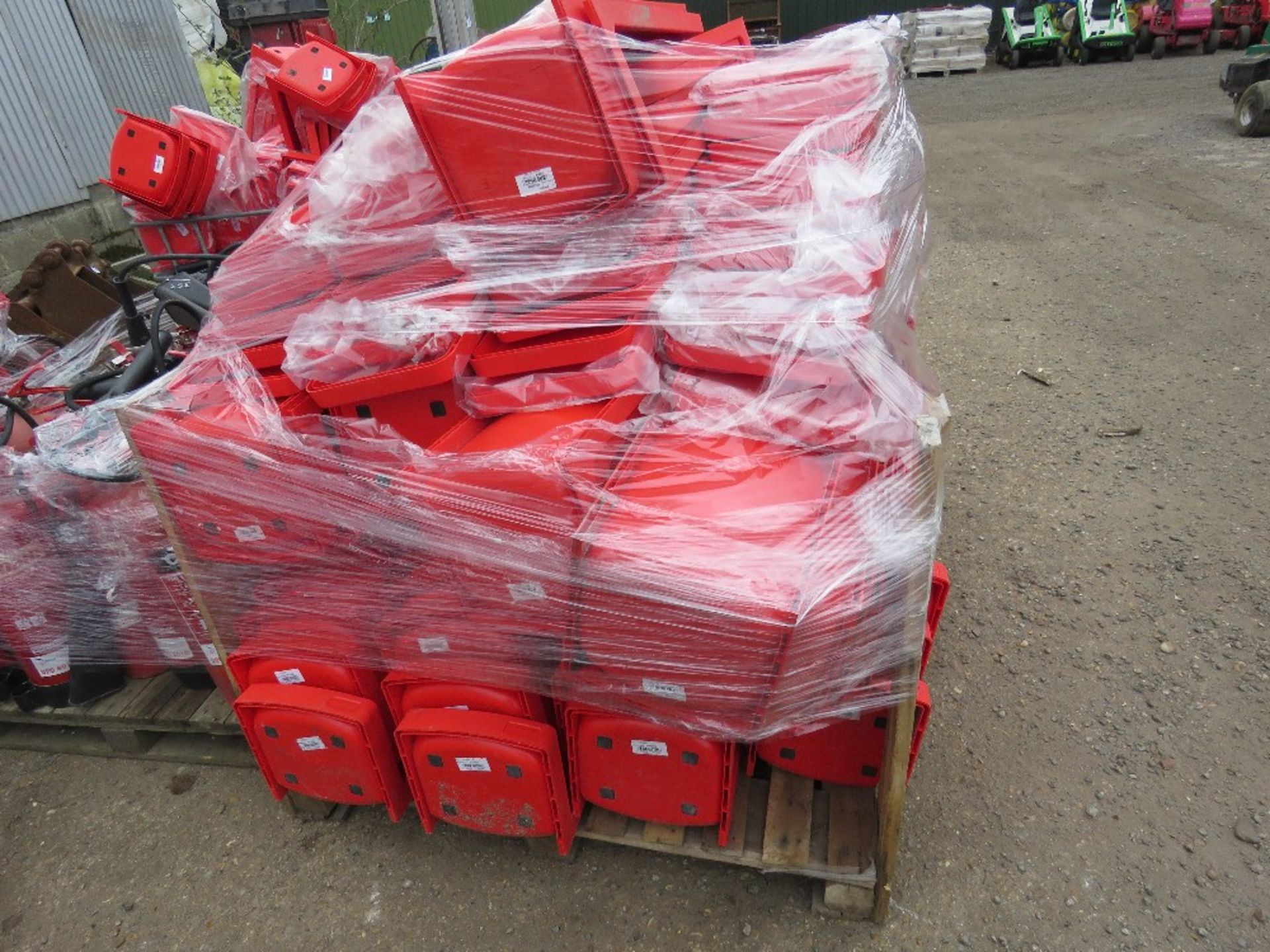 PALLET OF PLASTIC FIRE EXTINGUISHER STANDS.. SOURCED FROM LONDON OFFICE BLOCK. - Image 2 of 3