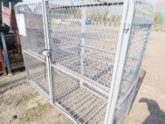 GALVANISED GAS BOTTLE CAGE 205CM LENGTH X 70CM WIDE X 170CM HEIGHT APPROX.