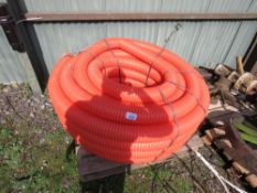 LARGE ROLL OF POLYPIPE 4" FLEXIBLE DRAINAGE PIPE.