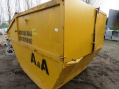 LARGE SIZED ENCLOSED CHAIN LIFT WASTE SKIP.