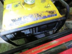 WOLF PETROL ENGINED GENERATOR, NO RECOIL START.