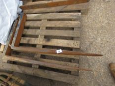 SET OF FORKLIFT TINES, 20" CARRIAGE APPROX.