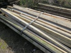 ASSORTED LARGE PRE USED TIMBERS, 6FT -15FT LENGTH APPROX. THIS LOT IS SOLD UNDER THE AUCTIONEERS MAR