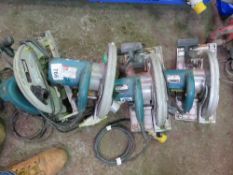 4 X MAKITA 110VOLT CIRCULAR SAWS.