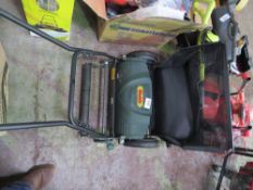 WEBB PUSH ALONG MOWER (LITTLE USED) PLUS A STRIMMER AND AN ELECTRIC MOWER WITH COLLECTOR. THIS LOT I