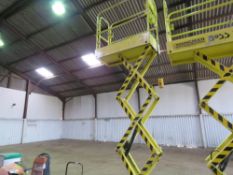 BOSS X3X SCISSOR LIFT ACCESS PLATFORM , 5.14M MAX WORKING HEIGHT, YEAR 2013 BUILD. WHEN TESTED WAS S