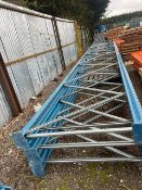 BUNDLE OF 4 BAYS OF PALLET RACKING WITH UPRIGHTS, BEAMS AND BOARDS