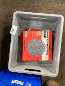 BOX OF ASSORTED BLACK AND DECKER SAWBLADES.