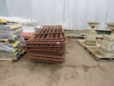 STACK OF APPROX 21NO SHEEP HURDLES. THIS LOT IS SOLD UNDER THE AUCTIONEERS MARGIN SCHEME, THEREFORE