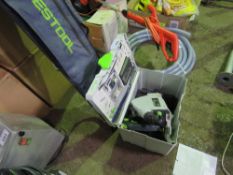 FESTOOL 110VOLT CIRCULAR SAW WITH ASSORTED GUIDE RAILS. THIS LOT IS SOLD UNDER THE AUCTIONEERS MARGI