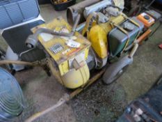 DIESEL ENGINED MIGHTY MIDGET TYPE WELDER WITH HANDLE.