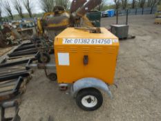 TRAFFIC LIGHT TRAILER WITH YANMAR TYPE DIESEL ENGINE, . IDEAL FOR TOOLS ETC.