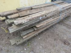 PALLET OF PRE USED HEAVY TIMBERS 8-11FT APPROX. THIS LOT IS SOLD UNDER THE AUCTIONEERS MARGIN SCHEME