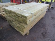 2 X BUNDLES OF TIMBER BOARDS, 1.83M X 145MM X 28MM APPROX.