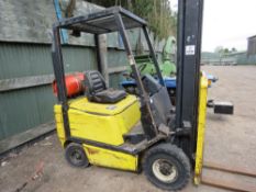 YALE GAS POWERED FORKLIFT, 1.5TONNE RATED. STARTER TURNING BUT NOT ENGAGING, THEREFORE WE HAVE BEEN