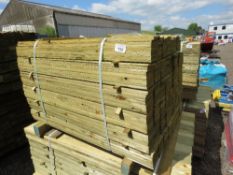 LARGE PACK OF FEATHER EDGE TIMBER CLADDING BOARDS. 1.2M LENGTH X 10CM WIDTH APPROX.