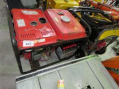 RED DIESEL ENGINED GENERATOR.