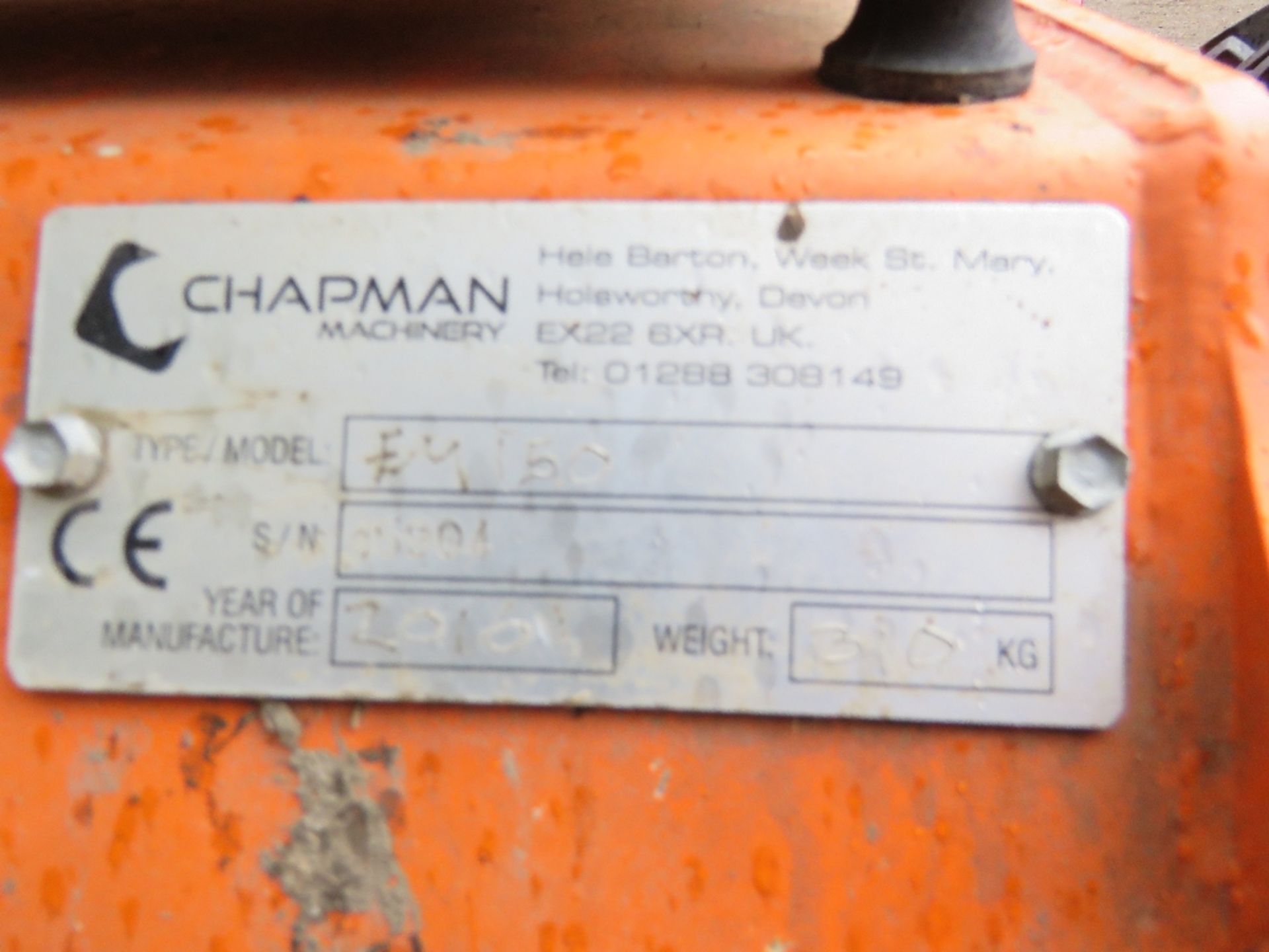 CHAPMAN MACHINERY FM150 PETROL ENGINED HEAVY DUTY FLAIL MOWER FOR TOWING BEHIND QUAD ETC. 1.5M WORKI - Image 6 of 9