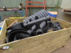 LARGE STILLAGE CONTAINING DRAINAGE FITTINGS. THIS LOT IS SOLD UNDER THE AUCTIONEERS MARGIN SCHEME, T