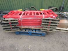 STACK OF 10 X PLASTIC CHAPTER 8 BARRIERS. THIS LOT IS SOLD UNDER THE AUCTIONEERS MARGIN SCHEME, THER