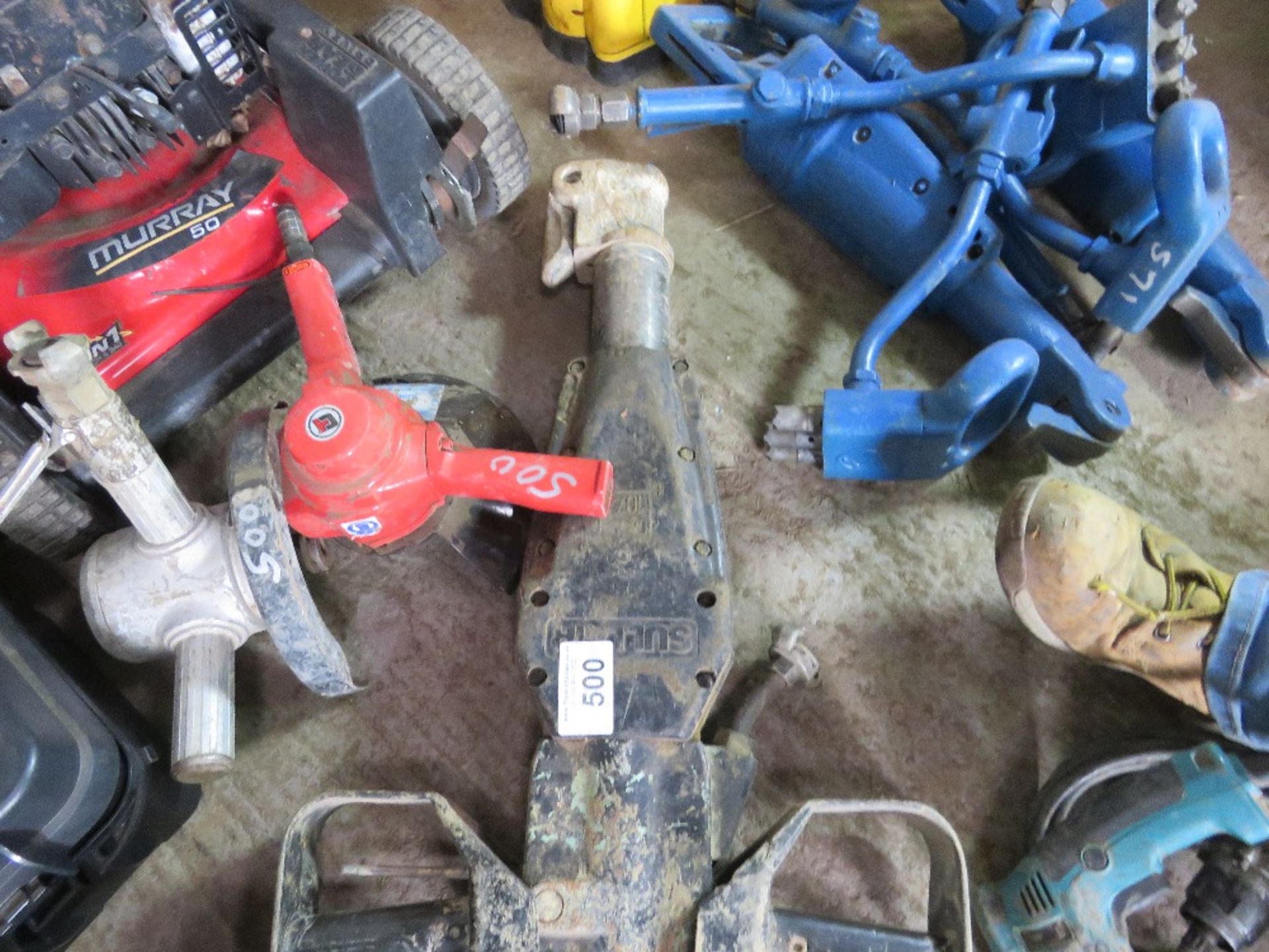 2 X AIR POWERED GRINDERS PLUS A HEAVY DUTY BREAKER GUN. THIS LOT IS SOLD UNDER THE AUCTIONEERS MARGI - Image 2 of 2