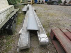 QUANTITY OF GREY PLASTIC RSJ EFFECT BEAMS. 5FT - 20FT APPROX. THIS LOT IS SOLD UNDER THE AUCTIONEERS