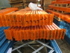 BLUE/ORANGE HEAVY DUTY PALLET RACKING PARTS INCLUDING 5 X UPRIGHT FRAMES (4BAYS)@ 6.15M HEIGHT AND