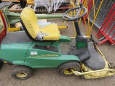 JOHN DEERE F420 PETROL ENGINED OUTFRONT MOWER, HYDRO DRIVE. YEAR 2005. WHEN TESTED WAS SEEN TO RUN,