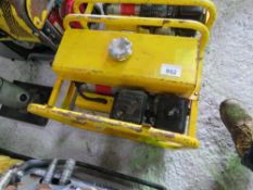 YELLOW HONDA ENGINED PETROL ENGINED GENERATOR.