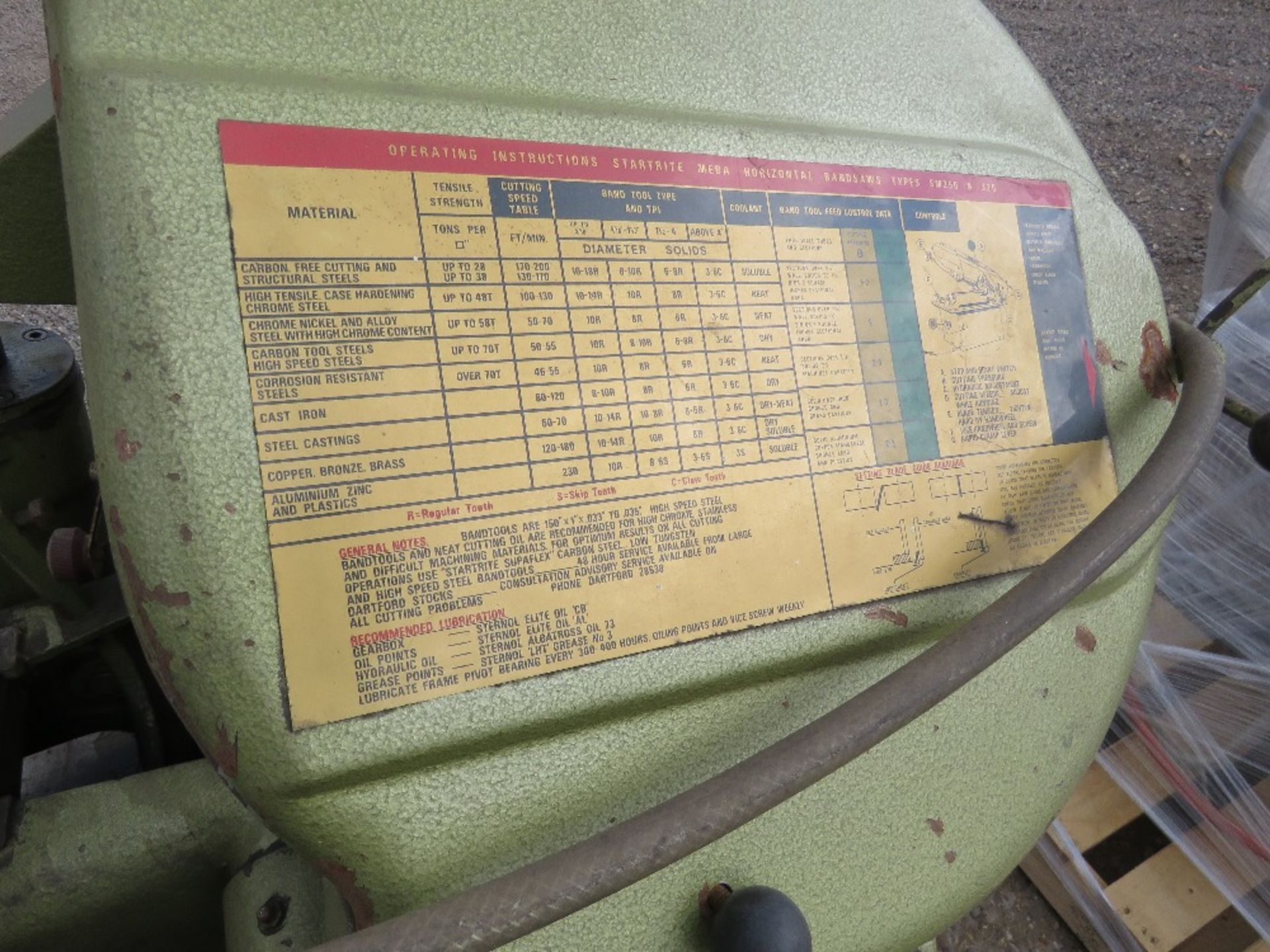 STARTRITE MEBA 3 PHASE METAL CUTTING WORKSHOP BANDSAW. WORKING WHEN REMOVED FROM PREMISES. - Image 3 of 6