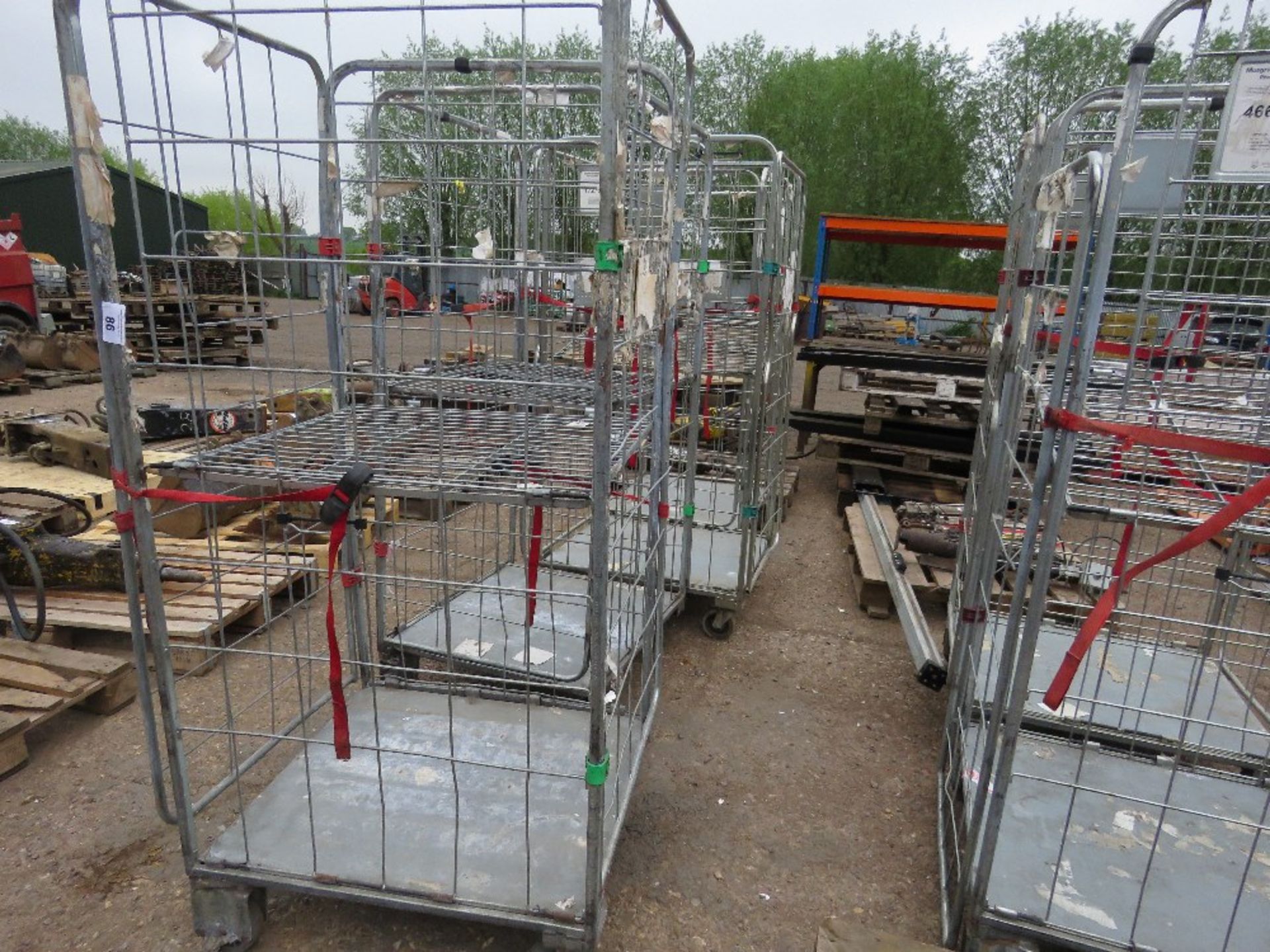 4 X CAGE SIDED TROLLEYS. - Image 2 of 4