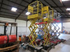 BOSS X3 SCISSOR LIFT ACCESS UNIT. WHEN TESTED WAS SEEN TO LIFT AND LOWER.