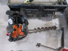 STIHL BT130 PETROL ENGINED POST HOLE BORER. SOURCED FROM DEPOT CLOSURE.
