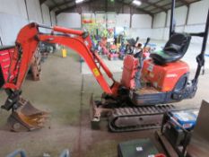 RESERVE ADJUSTED..BEING SOLD...KUBOTA K008-3 MICRO EXCAVATOR SOLD WITH ONE BUCKET