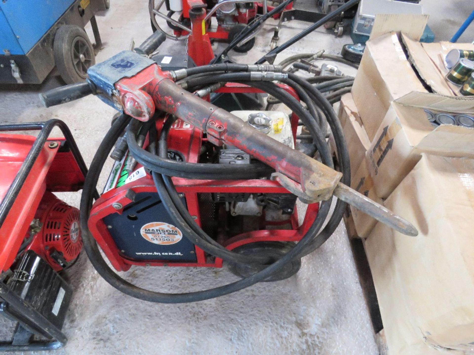 HYCON HYDRAULIC BREAKER PACK WITH GUN AND HOSES. SOURCED FROM DEPOT CLOSURE. - Image 2 of 4