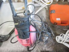 PRESSURE WASHER PLUS SUBMERSIBLE WATER PUMP. THIS LOT IS SOLD UNDER THE AUCTIONEERS MARGIN SCHEME, T