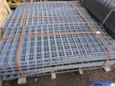 LARGE PACK OF GALVANISED METAL MESH GRILLES, 3" SQUARES APPROX, 54CM X 138CM APPROX.