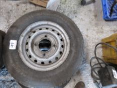 2 X TRAILER WHEELS 165R130. SOURCED FROM DEPOT CLOSURE.