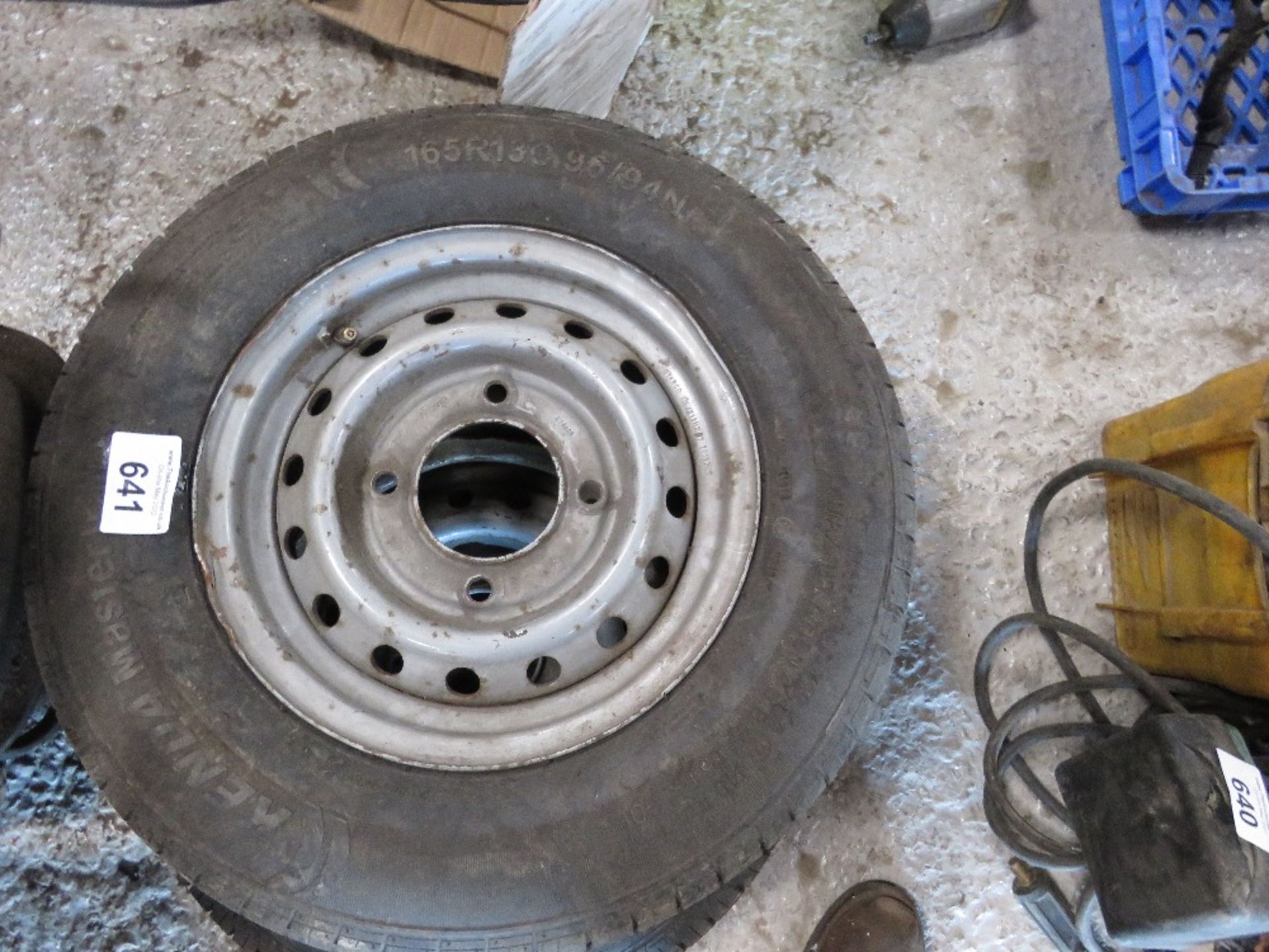 2 X TRAILER WHEELS 165R130. SOURCED FROM DEPOT CLOSURE.