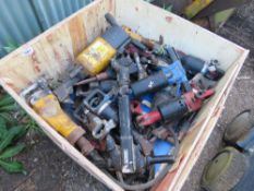 STILLAGE CONTAINING ASSORTED AIR BREAKERS AND PICKS. THIS LOT IS SOLD UNDER THE AUCTIONEERS MARGIN S