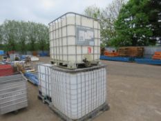 3 X IBC STORAGE CONTAINER PALLETS. THIS LOT IS SOLD UNDER THE AUCTIONEERS MARGIN SCHEME, THEREFORE N