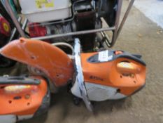 STIHL TS410 PETROL SAW. THIS LOT IS SOLD UNDER THE AUCTIONEERS MARGIN SCHEME, THEREFORE NO VAT WILL