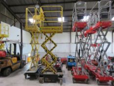 BOSS X3 SCISSOR LIFT ACCESS UNIT. WHEN TESTED WAS SEEN TO LIFT AND LOWER (APPEARED TO HAVE A SWITCH