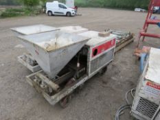 2 x SUN CONSTRUCTION INC 320E TYPE SCREED / MORTAR / RENDER PUMPS TWIN PISTON UNIT THAT IS 3 PHASE P