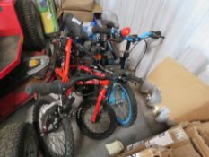 4 X CHILDREN'S BIKES. THIS LOT IS SOLD UNDER THE AUCTIONEERS MARGIN SCHEME, THEREFORE NO VAT WILL BE