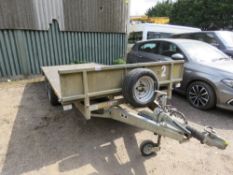 IFOR WILLIAMS LM146G PLANT TRAILER, 14FT LENGTH WITH LOADING RAMPS/SKIDS AND HEAVY DUTY TIE DOWN RIN