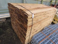 EXTRA LARGE PACK OF TREATED FEATHER EDGE TIMBER CLADDING BOARDS @1.65M LENGTH X 13CM WIDTH APPROX.