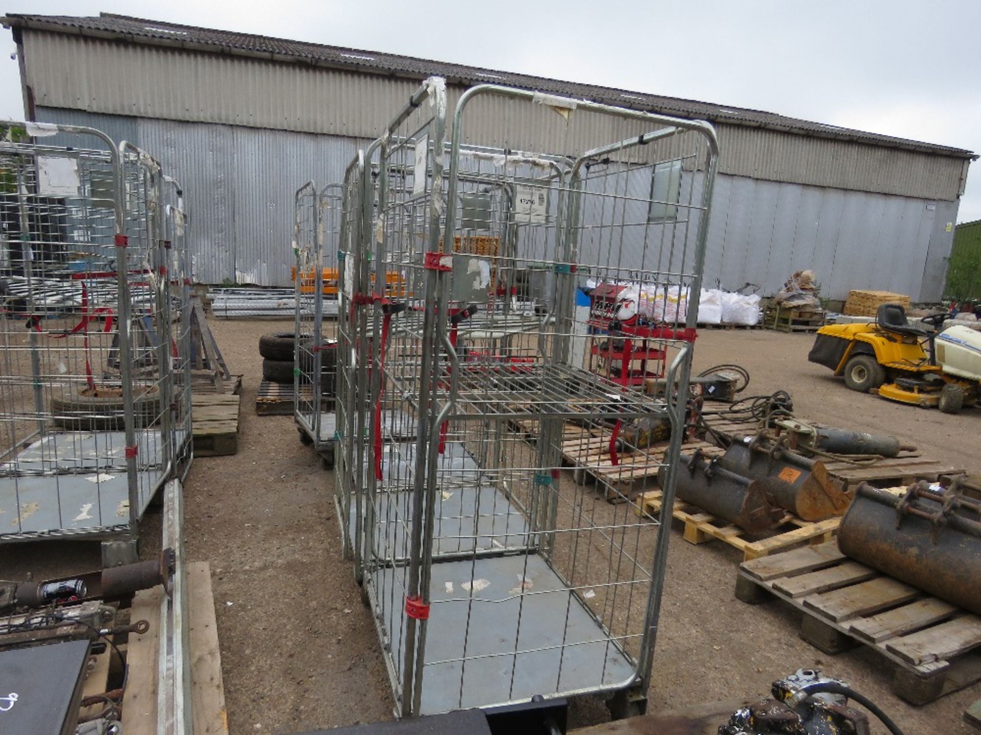 4 X CAGE SIDED TROLLEYS. - Image 4 of 4