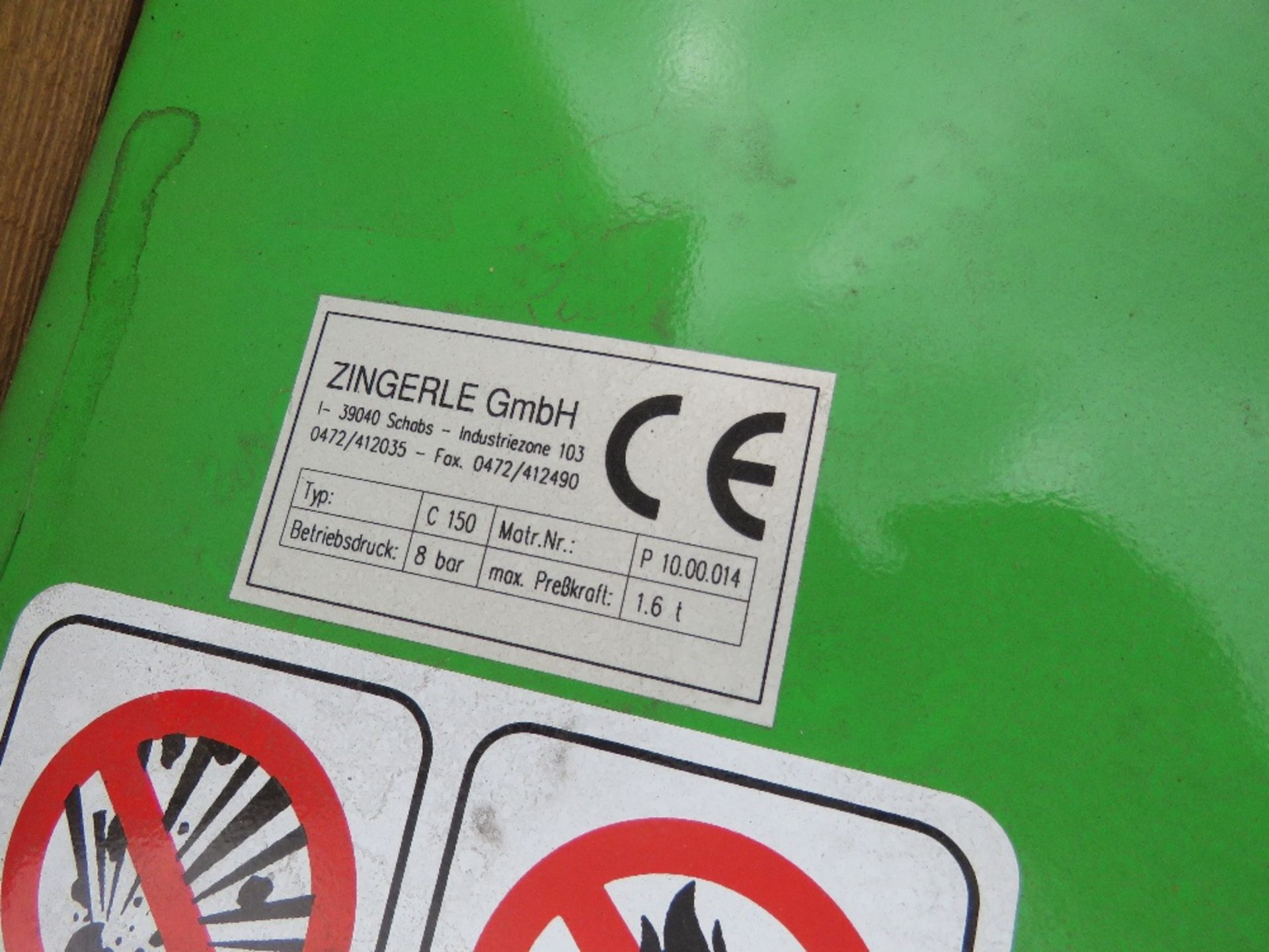 ZINGERLE COMPAK TIN COMPACTOR UNIT, LITTLE SIGN OF USE?? SOURCED FROM COMPANY LIQUIDATION. THIS LOT - Image 2 of 4