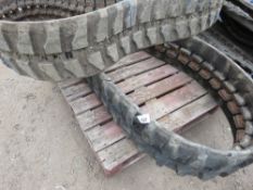 2 X PART WORN EXCAVATOR TRACKS: 3TONNE MINI DIGGER W300X109X41 AND 30053SX80. SOURCED FROM DEPOT CLO